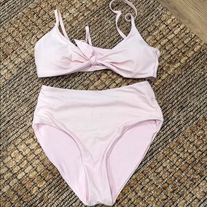 Light Pink High-Waist Bikini Set - Women's Intimates & Swim
